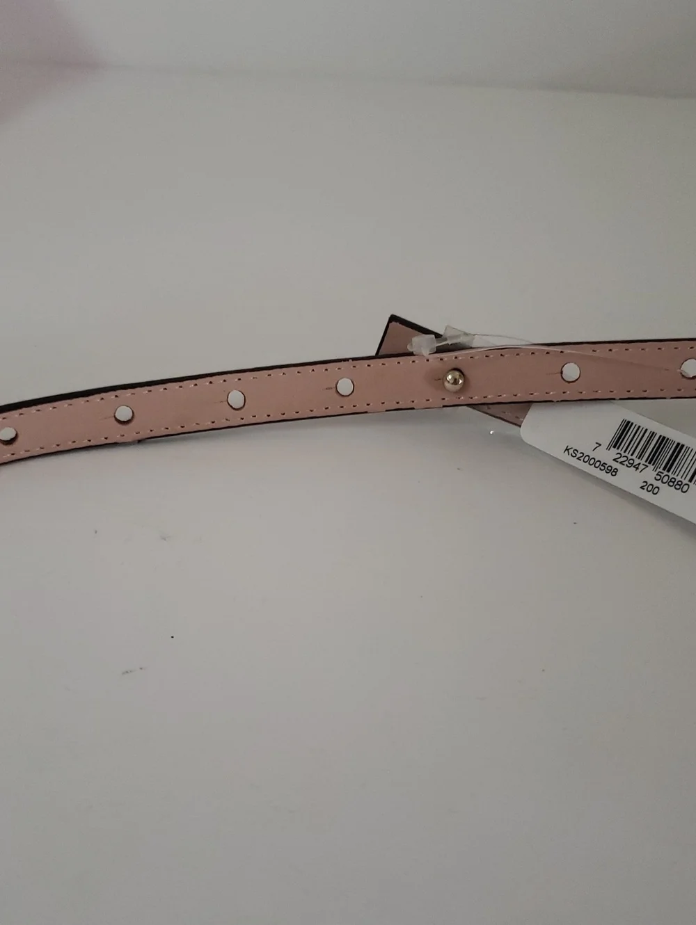 Kate Spade Bow Accent Adjustable Women's Belt in Pink and Brown, Large